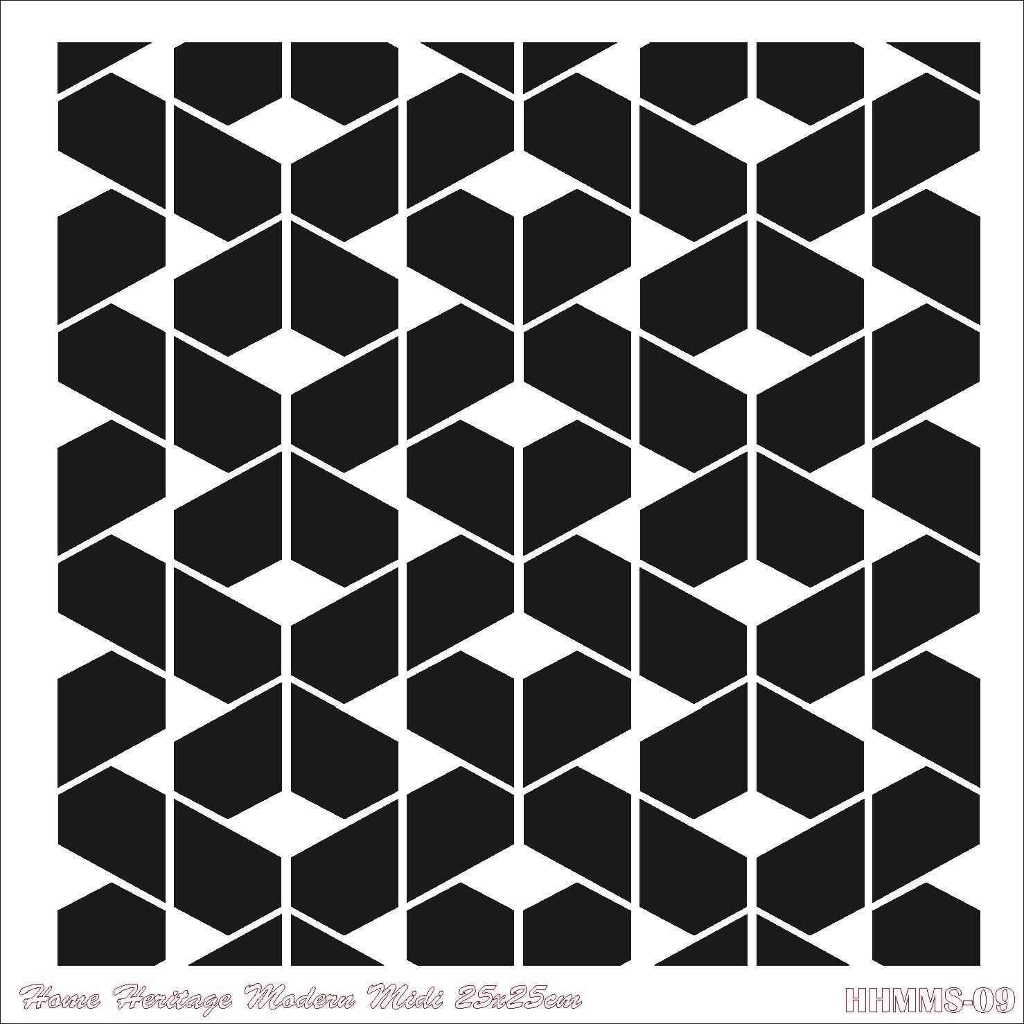 HOME HERITAGE MODERN MIDI 25X25CM HHMMS-09 STENCİL