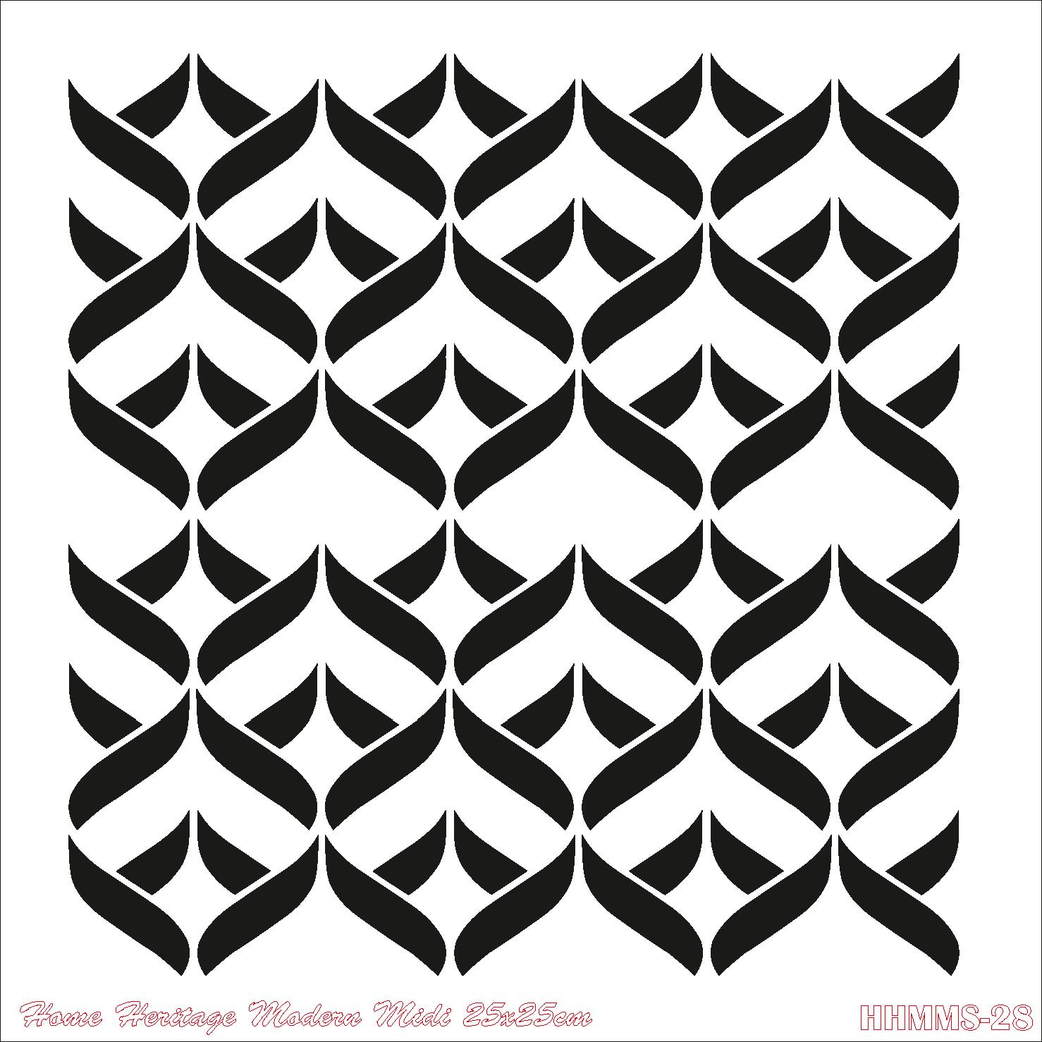 HOME HERITAGE MODERN MIDI 25X25CM HHMMS-28 STENCİL