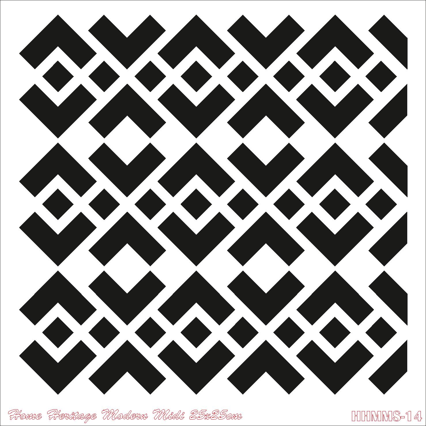 HOME HERITAGE MODERN MIDI 25X25CM HHMMS-14 STENCİL