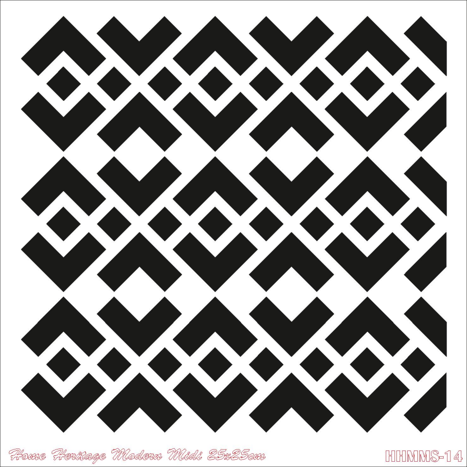 HOME HERITAGE MODERN MIDI 25X25CM HHMMS-14 STENCİL