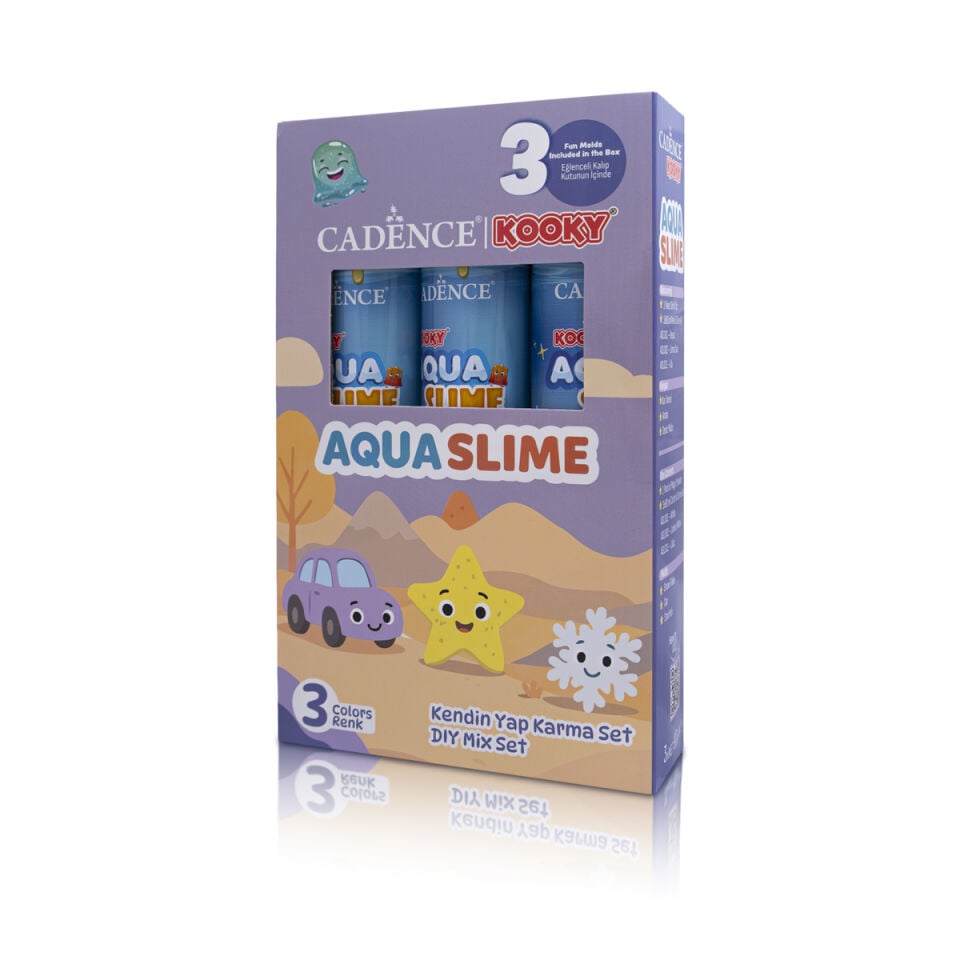 KOOKY AQUASLIME KENDİN YAP KARMA SETİ 3X90ML