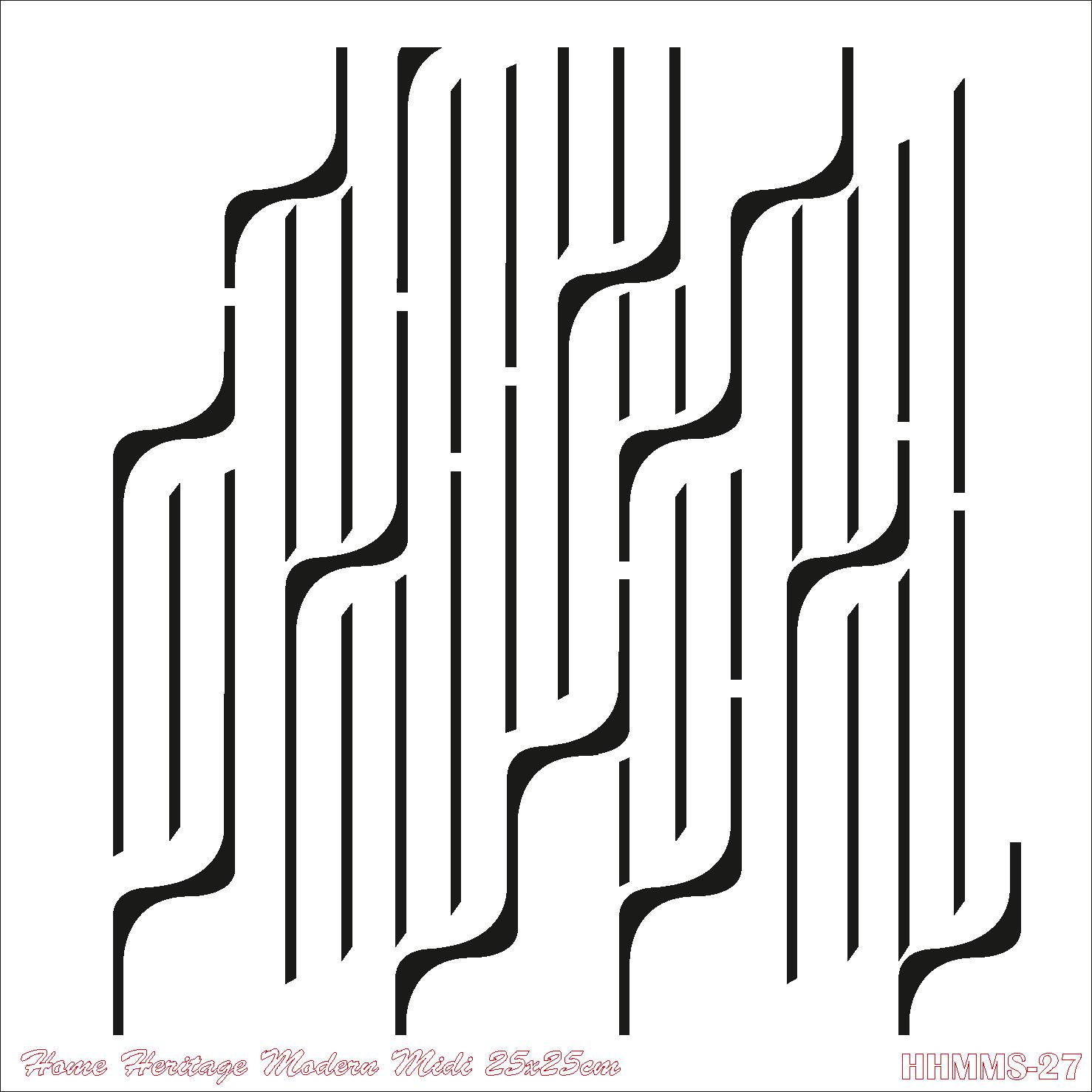 HOME HERITAGE MODERN MIDI 25X25CM HHMMS-27 STENCİL