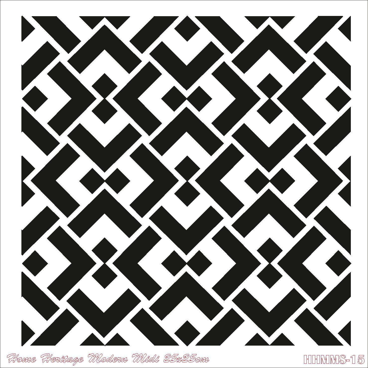 HOME HERITAGE MODERN MIDI 25X25CM HHMMS-15 STENCİL
