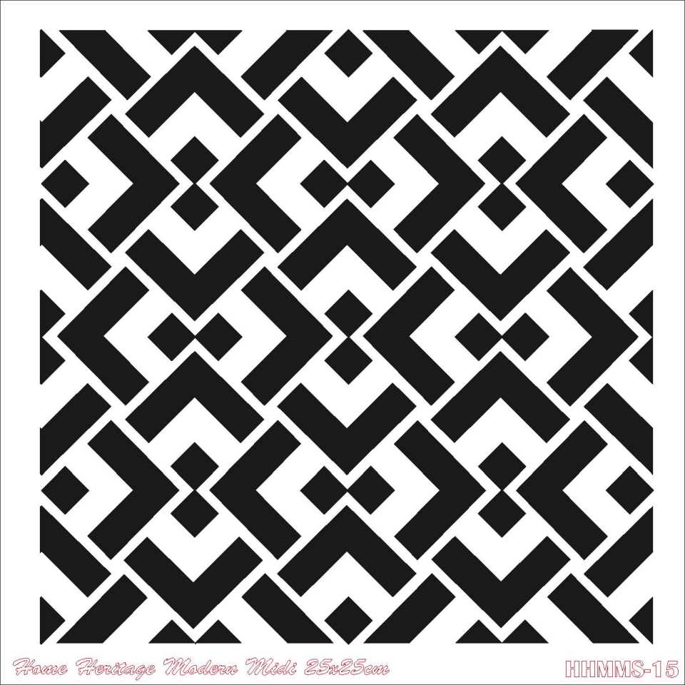 HOME HERITAGE MODERN MIDI 25X25CM HHMMS-15 STENCİL