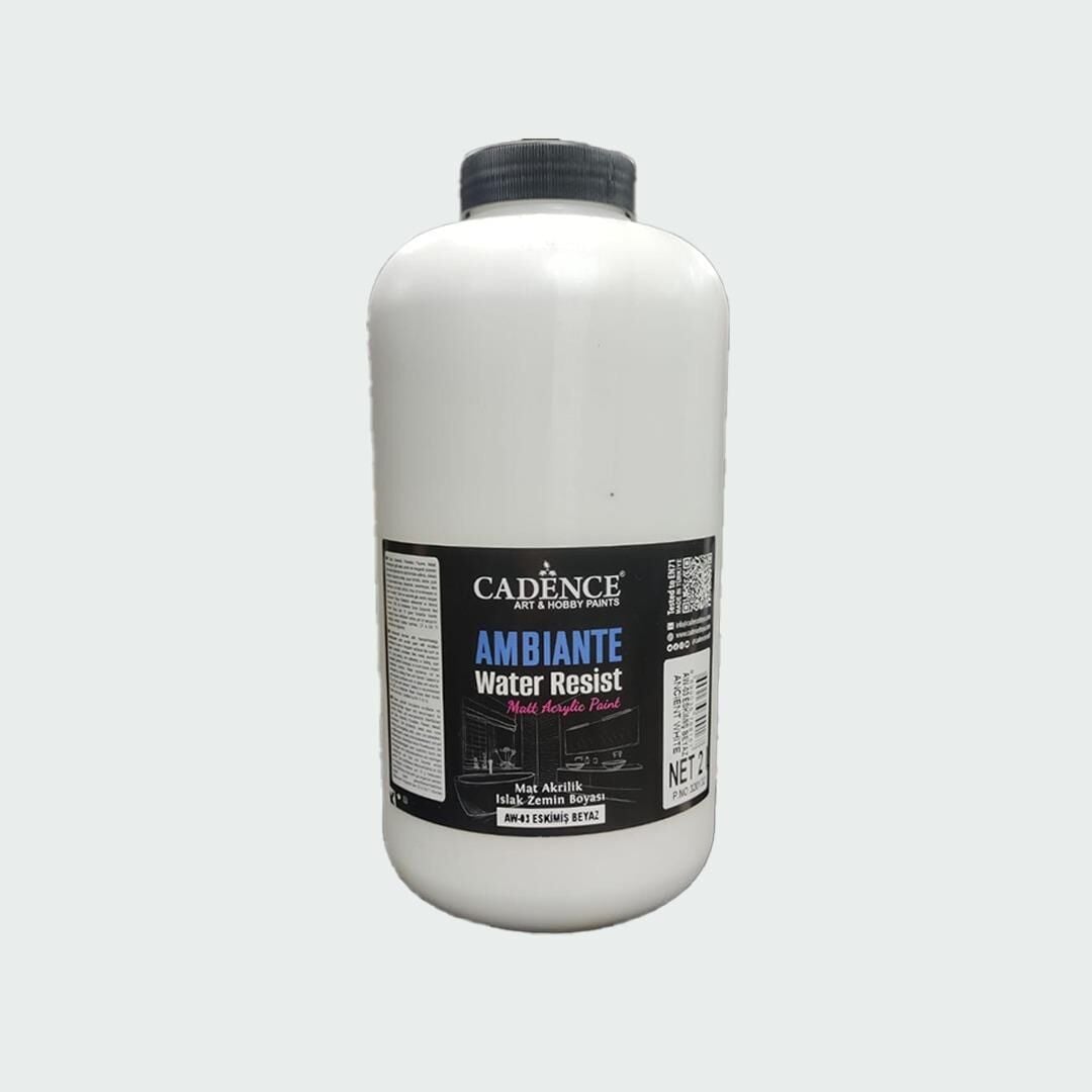 AMBIENTE SUYA DAY. AKR. BOYA AW-03 ESKİMİŞ BEYAZ 2000ML + KATALİZÖR 80GR
