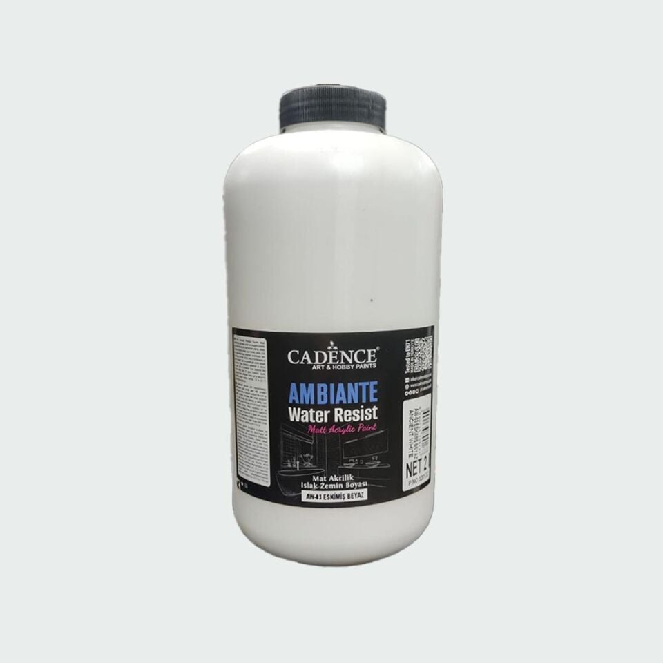 AMBIENTE SUYA DAY. AKR. BOYA AW-03 ESKİMİŞ BEYAZ 2000ML + KATALİZÖR 80GR
