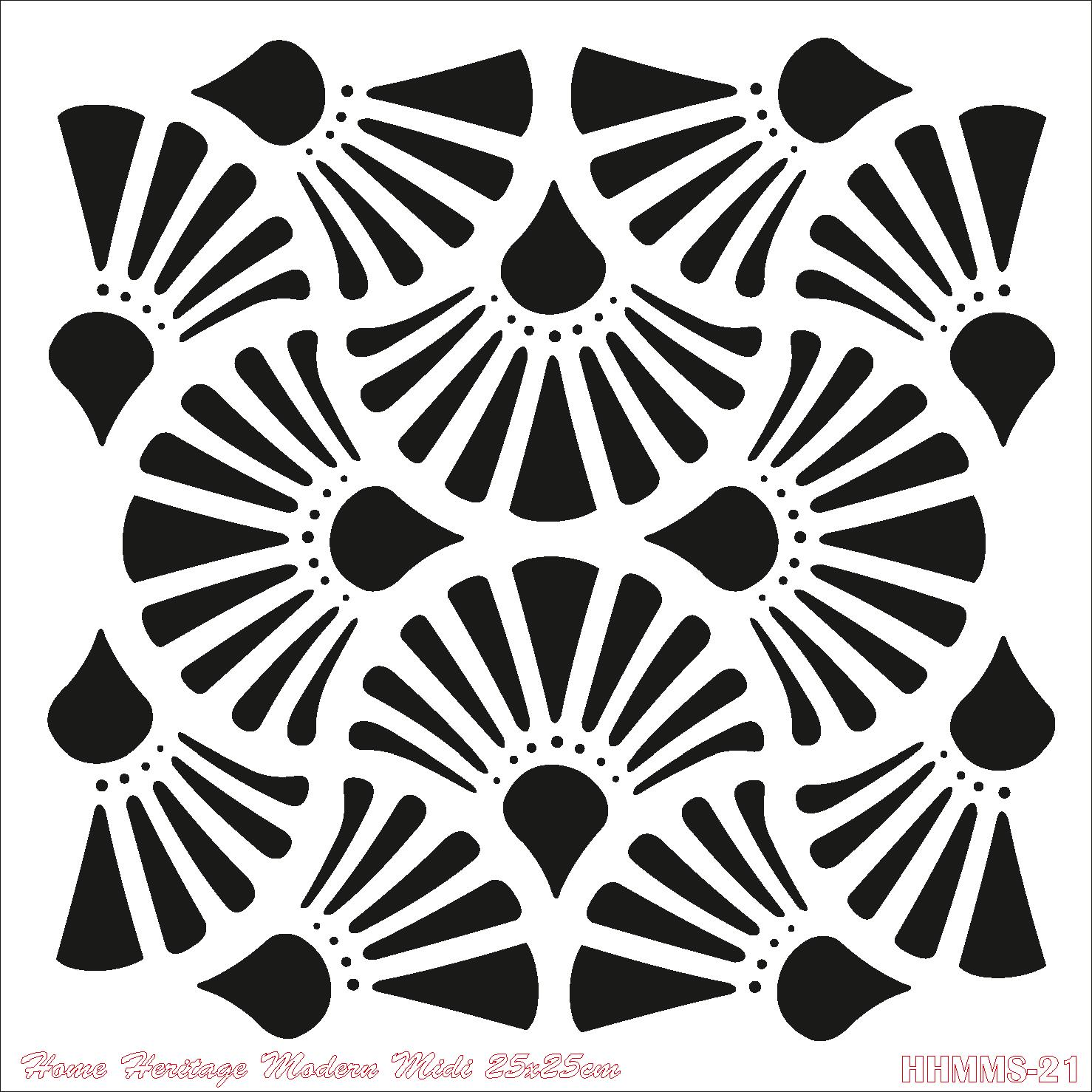 HOME HERITAGE MODERN MIDI 25X25CM HHMMS-21 STENCİL