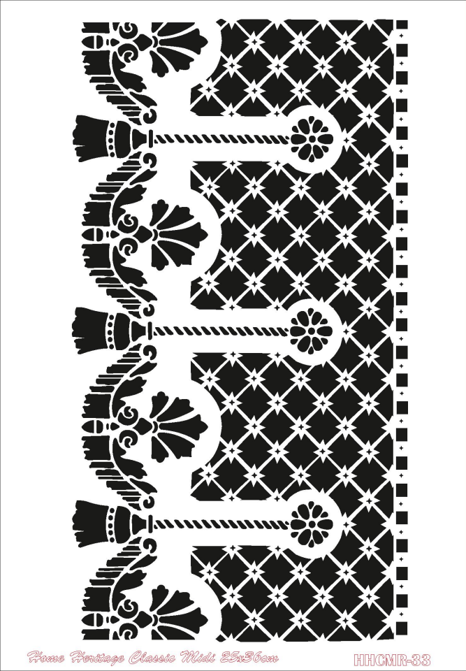 HOME HERITAGE CLASSIC MIDI 25X36CM HHCMR-33 STENCİL