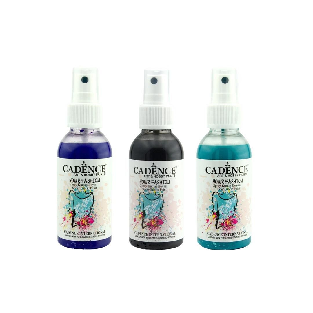 CADENCE SPREY KUMAŞ BOYASI 100ML 3LÜ SET