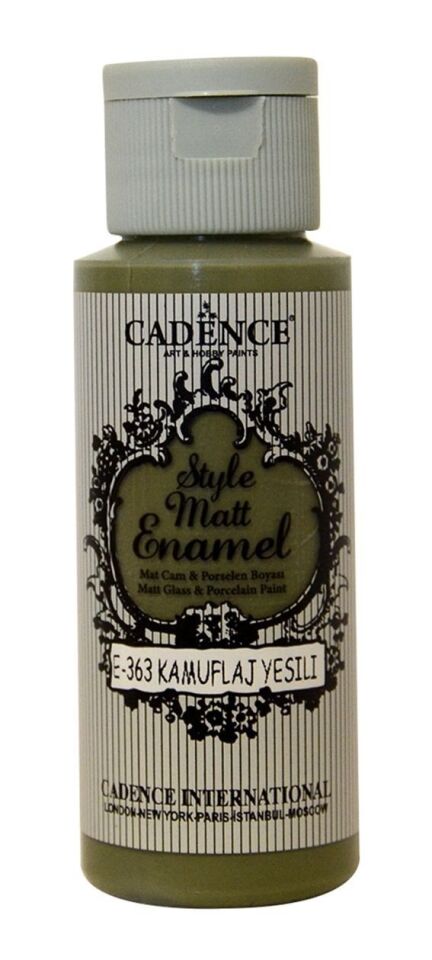 ENAMEL CAM BOYASI E-363 KAMUFLAJ YEŞİLİ 59ML
