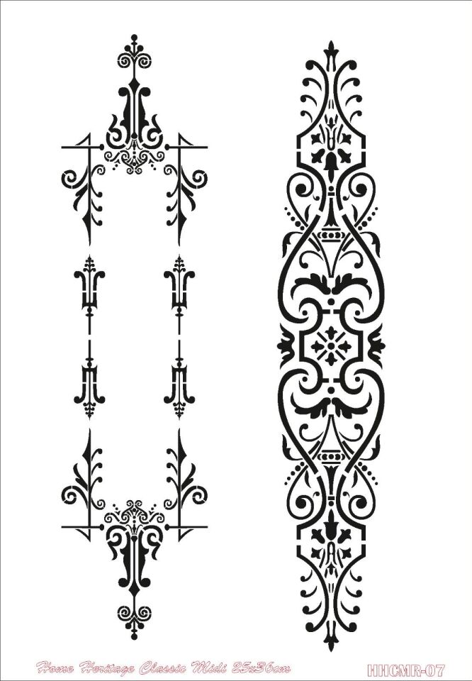 HOME HERITAGE CLASSIC MIDI 25X36CM HHCMR-07 STENCİL