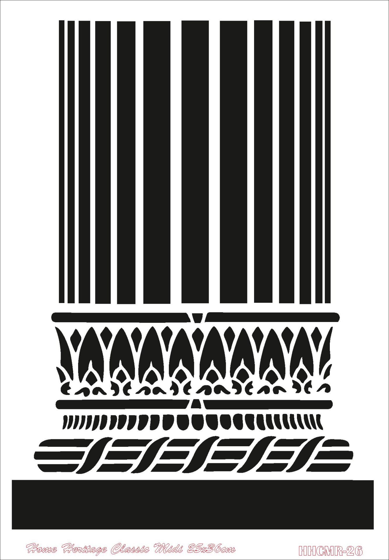 HOME HERITAGE CLASSIC MIDI 25X36CM HHCMR-26 STENCİL