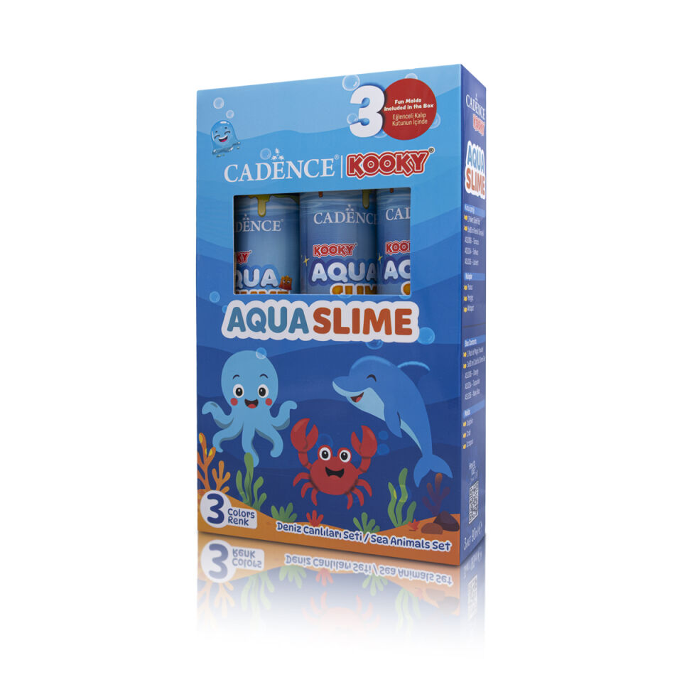 KOOKY AQUASLIME DENİZ CANLILARI SETİ 3X90ML