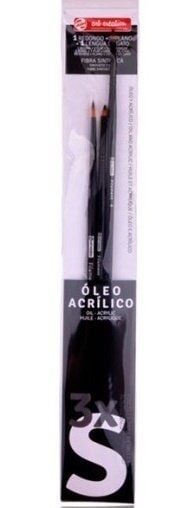 ART CREATION 3'LÜ YAĞLI/AKRLİK FIRÇA SETİ (SMALL) - S