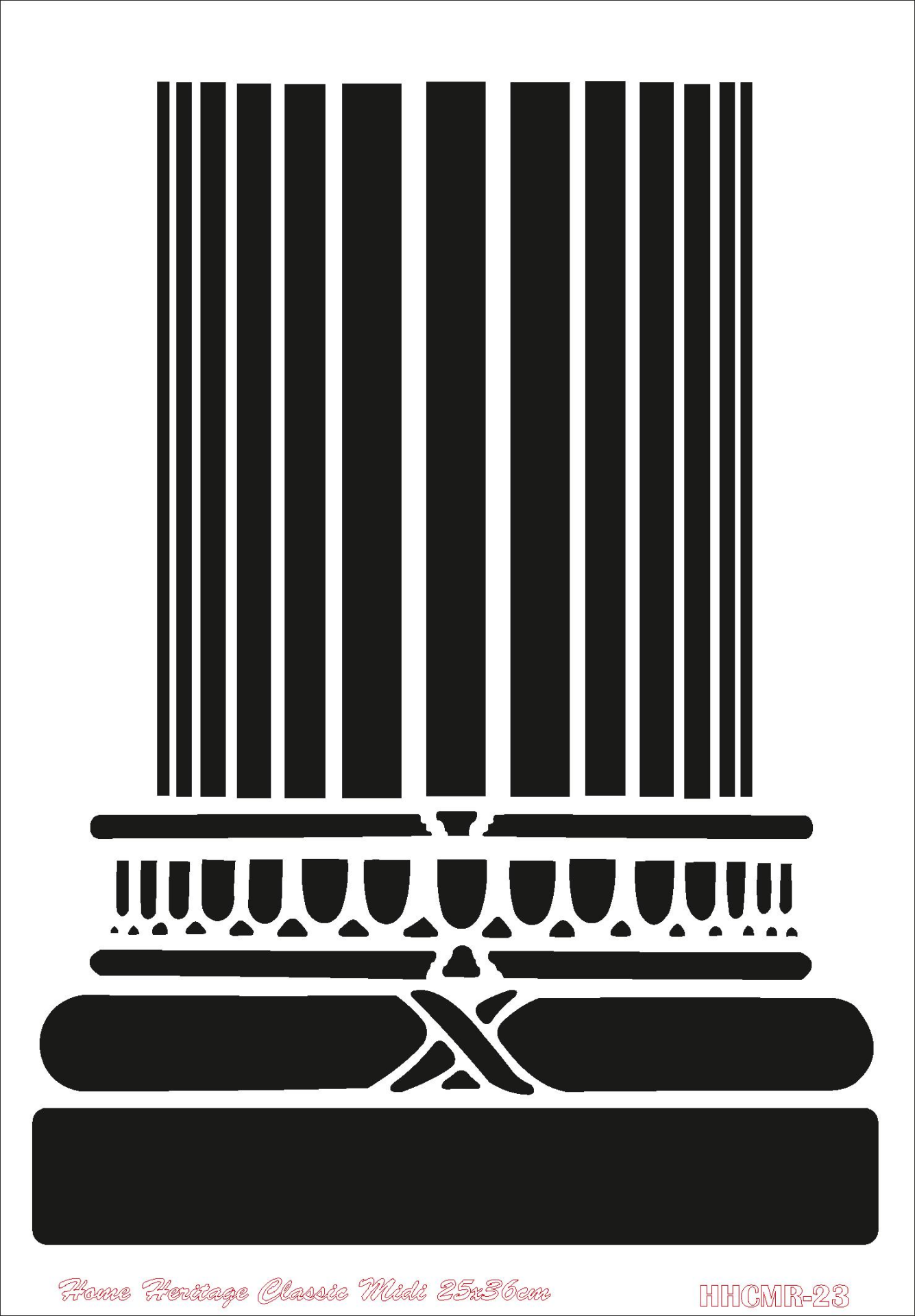 HOME HERITAGE CLASSIC MIDI 25X36CM HHCMR-23 STENCİL