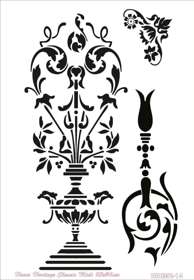 HOME HERITAGE CLASSIC MIDI 25X36CM HHCMR-14 STENCİL