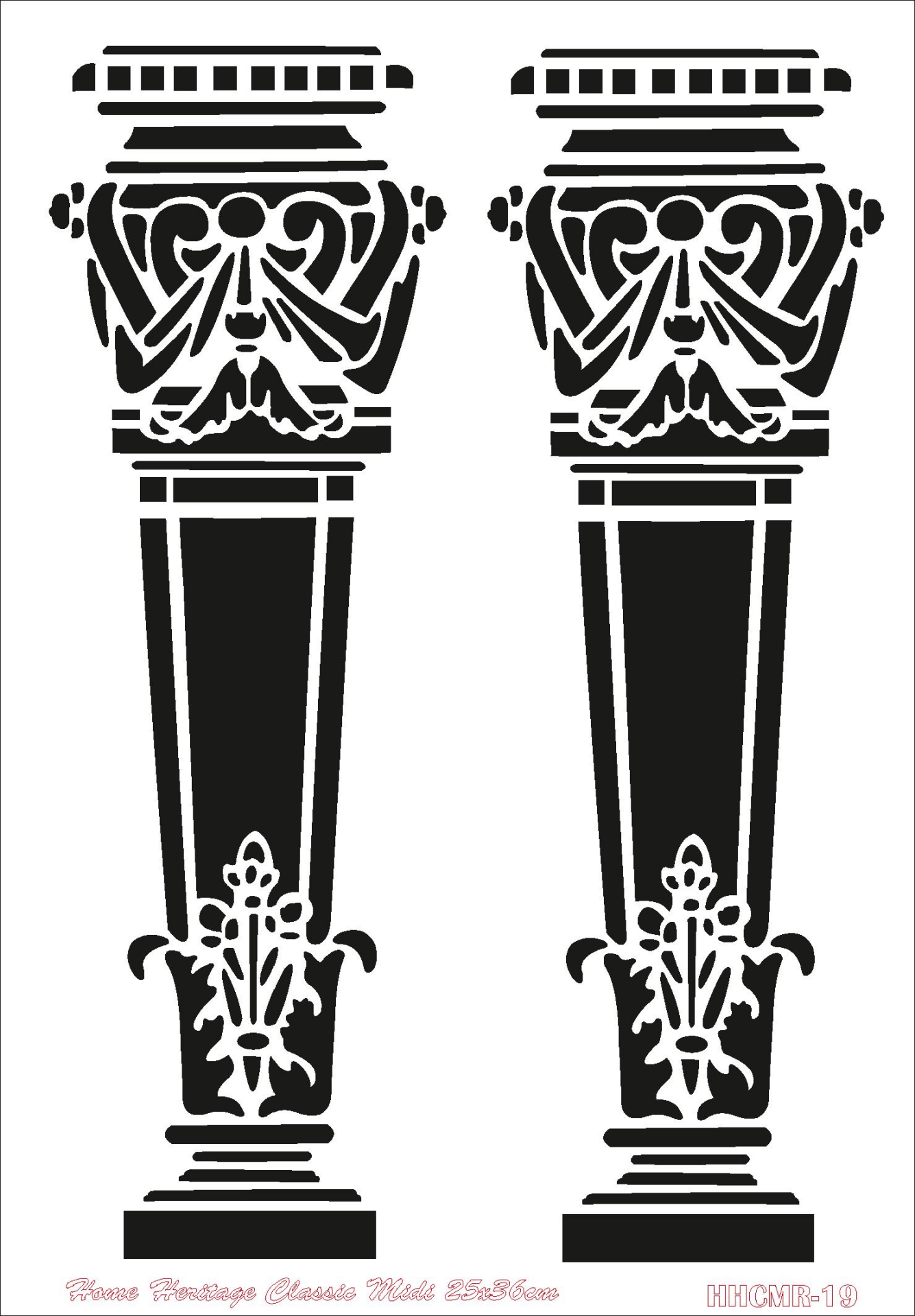 HOME HERITAGE CLASSIC MIDI 25X36CM HHCMR-19 STENCİL