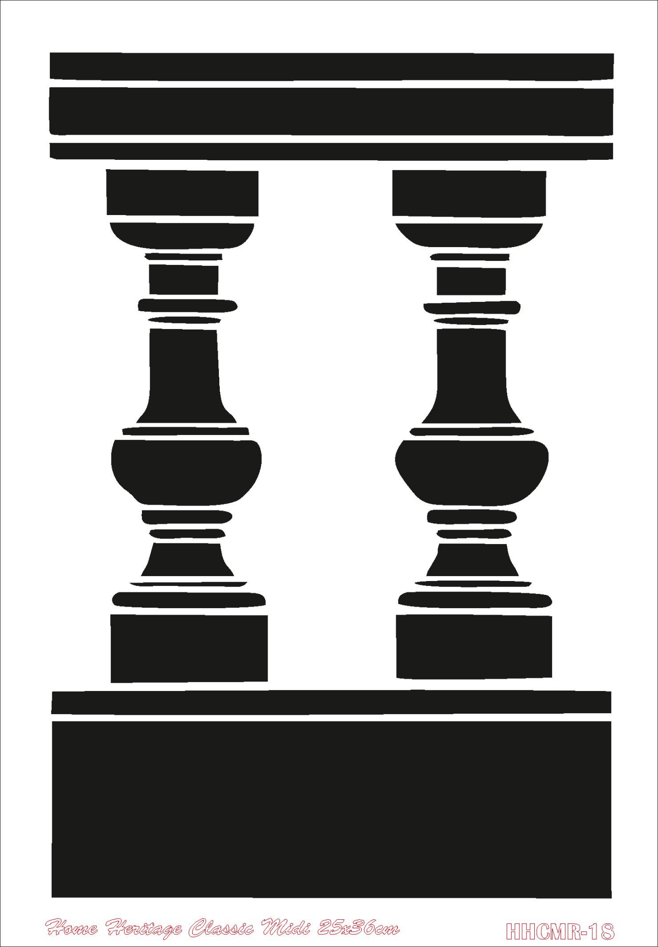 HOME HERITAGE CLASSIC MIDI 25X36CM HHCMR-18 STENCİL