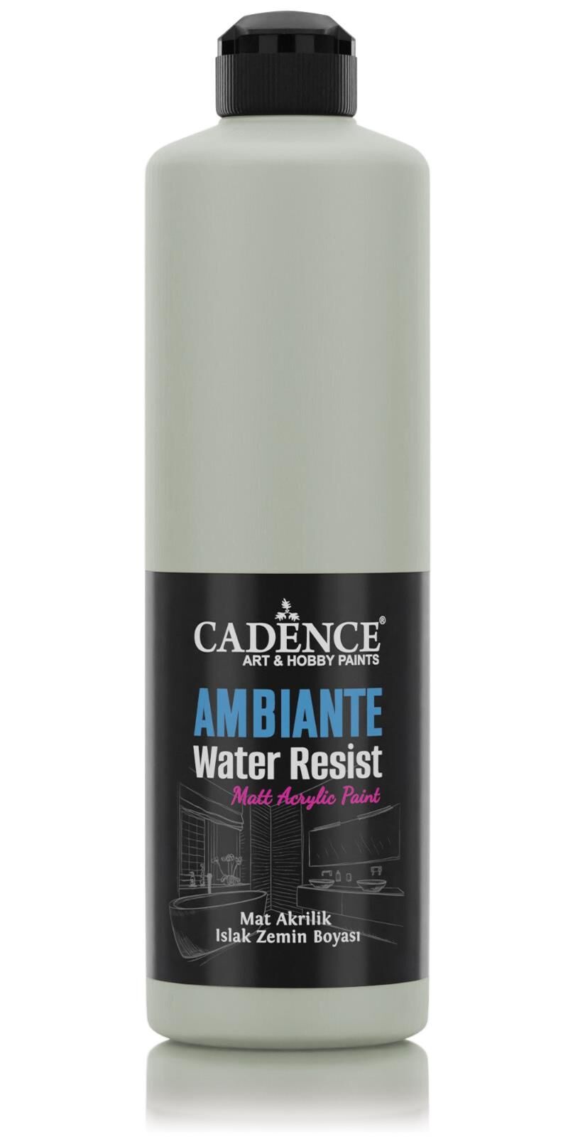AMBIENTE ISLAK ZEMİN BOYASI AW-12 KÜF YEŞİLİ 500ML + KATALİZÖR 20GR