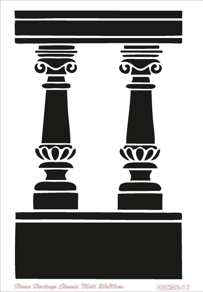 HOME HERITAGE CLASSIC MIDI 25X36CM HHCMR-17 STENCİL