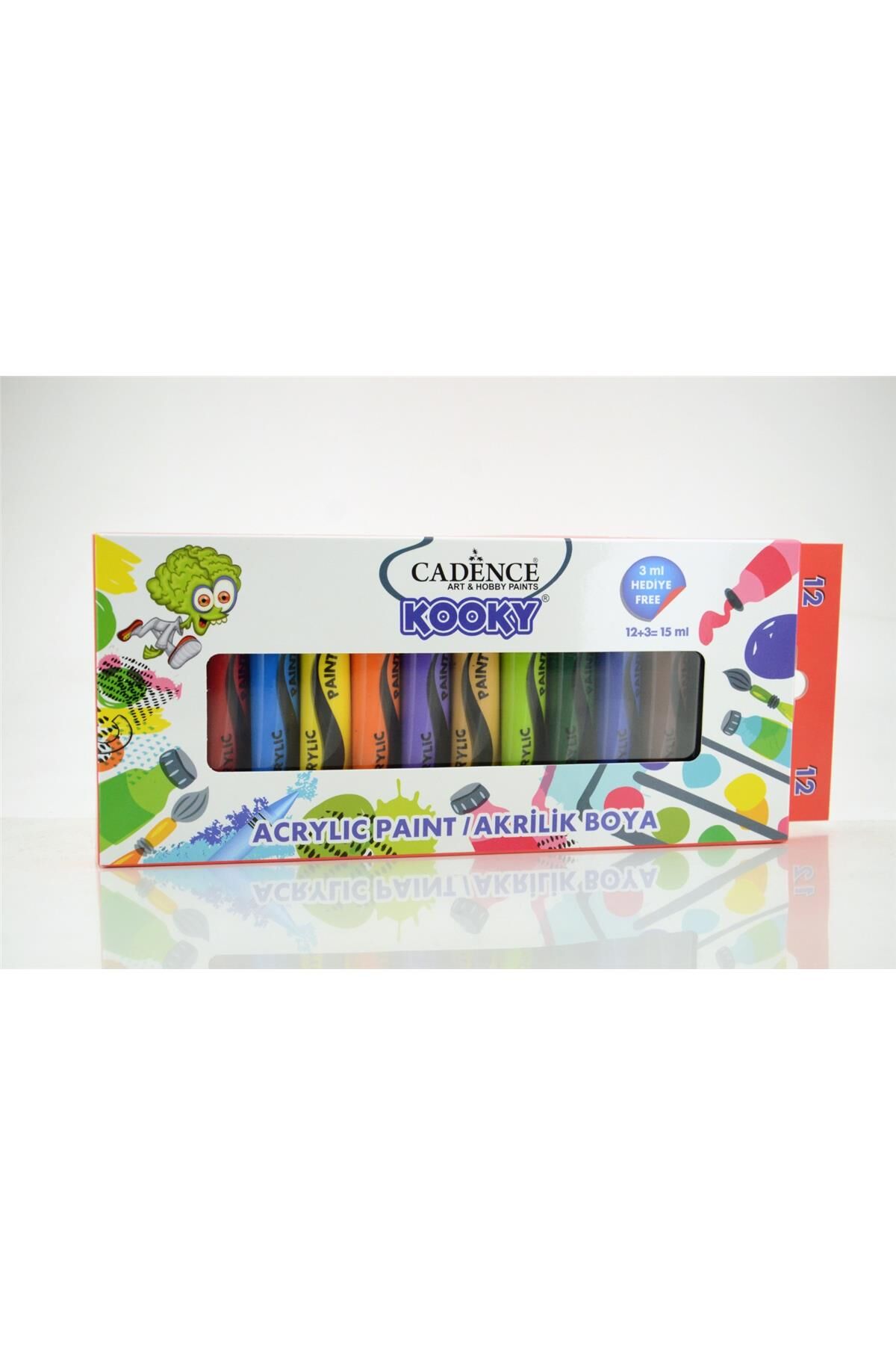 CADENCE KOOKY AKRİLİK 12'Lİ SET 15ML ( TÜP)