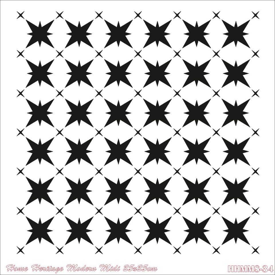HOME HERITAGE MODERN MIDI 25X25CM HHMMS-34 STENCİL