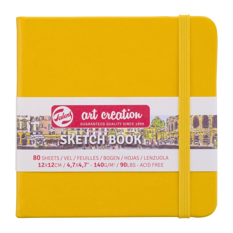 ART CREATION ESKİZ DEFTERİ 140 GR 12 X 12 CM  SARI