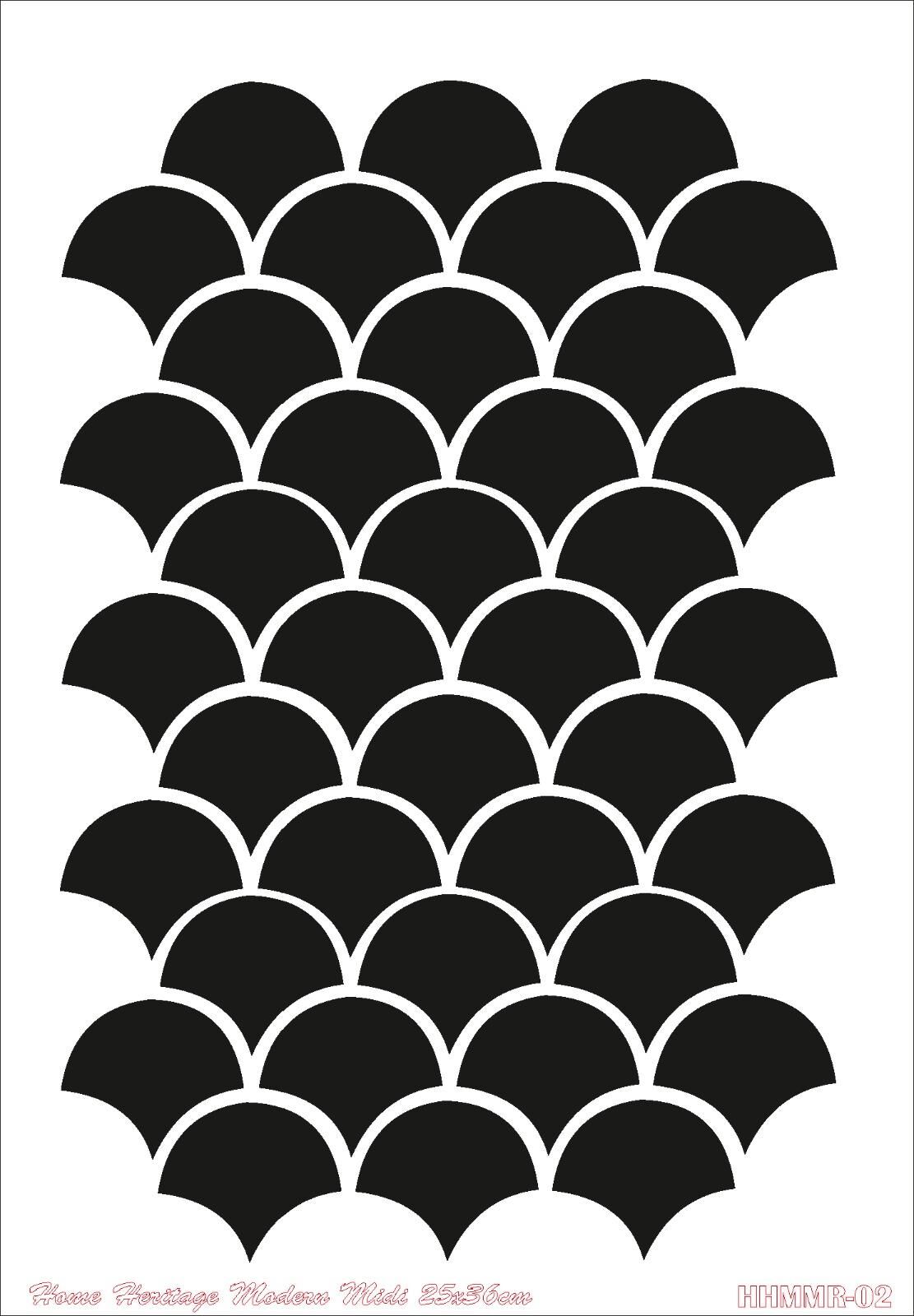HOME HERITAGE MODERN MIDI 25X36CM HHMMR-02 STENCİL