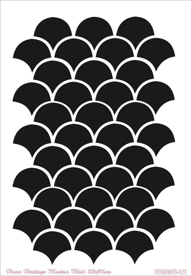 HOME HERITAGE MODERN MIDI 25X36CM HHMMR-02 STENCİL