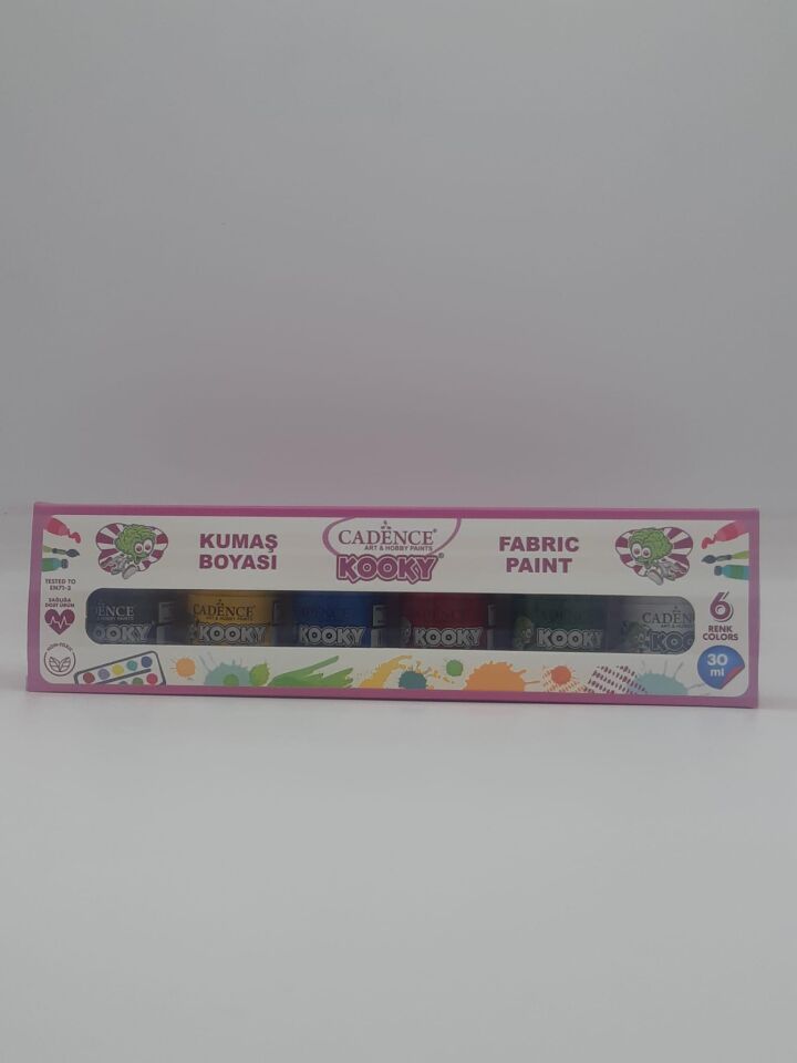 CADENCE KOOKY KUMAŞ BOYASI 6'LI 30ML