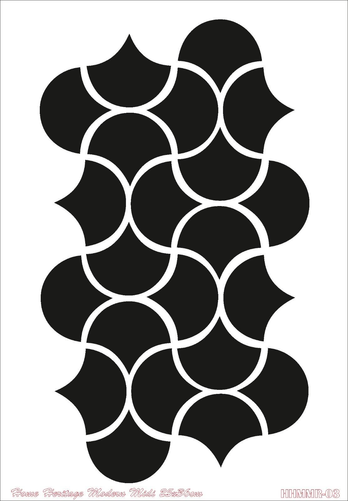 HOME HERITAGE MODERN MIDI 25X36CM HHMMR-03 STENCİL