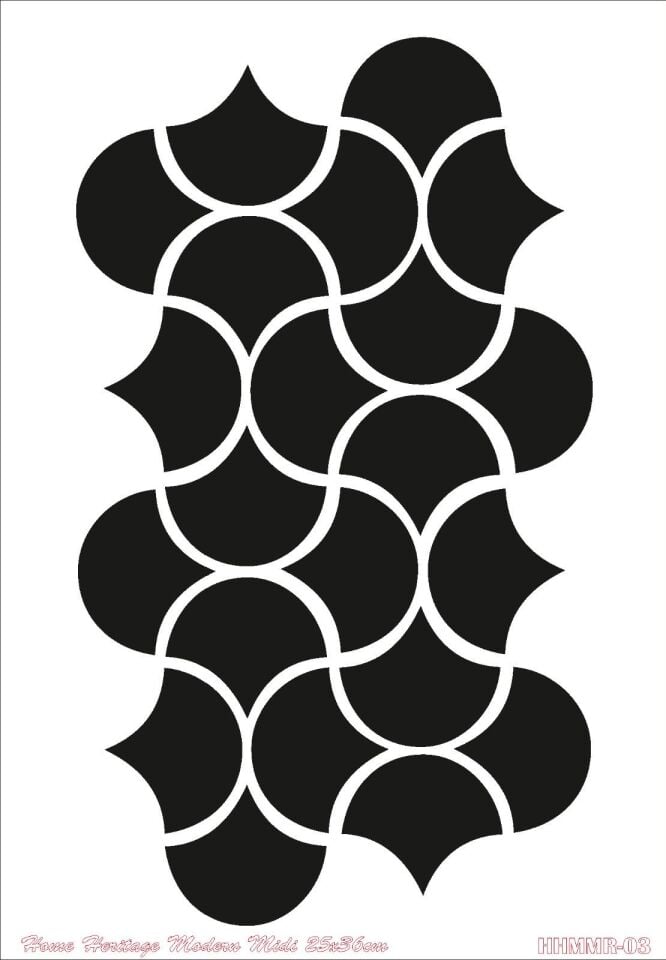 HOME HERITAGE MODERN MIDI 25X36CM HHMMR-03 STENCİL