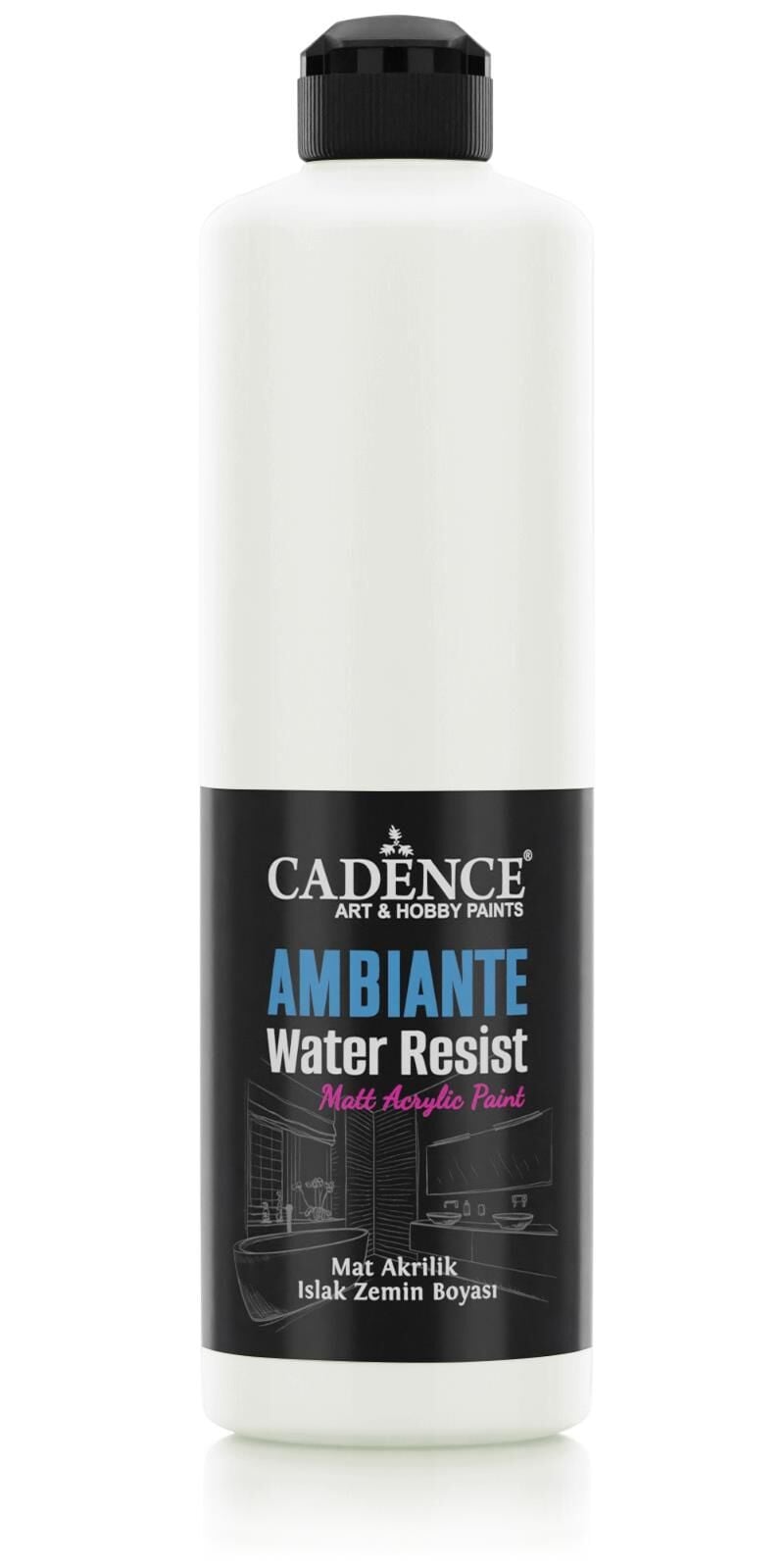 AMBIENTE ISLAK ZEMİN BOYASI AW-02 PAK BEYAZ 500ML + KATALİZÖR 20GR