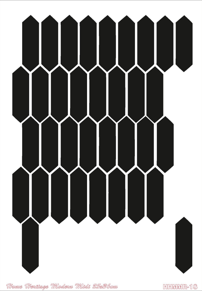 HOME HERITAGE MODERN MIDI 25X36CM HHMMR-18 STENCİL