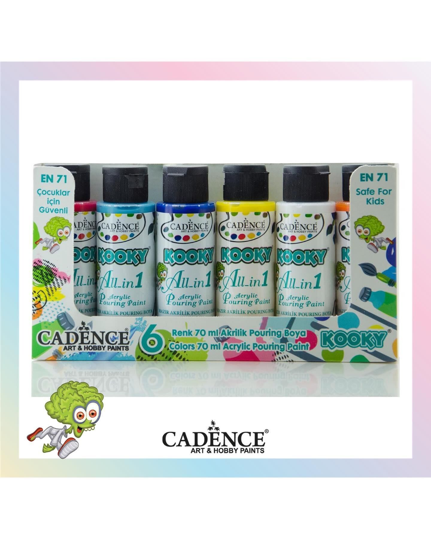 KOOKY AKRİLİK POURİNG BOYA 6X70 ML