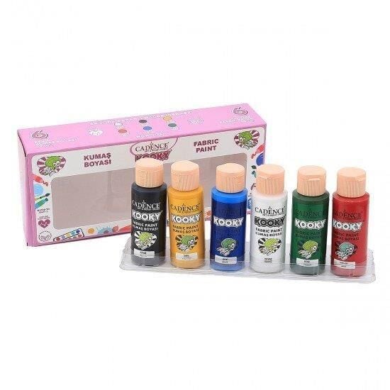 CADENCE KOOKY KUMAŞ BOYASI SET1  6X59ML