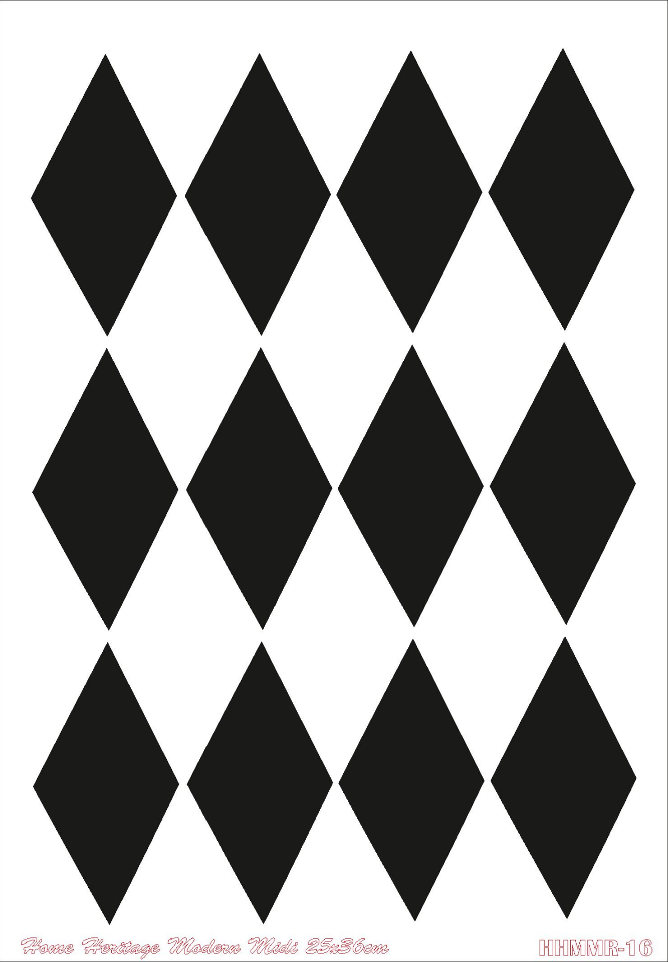 HOME HERITAGE MODERN MIDI 25X36CM HHMMR-16 STENCİL
