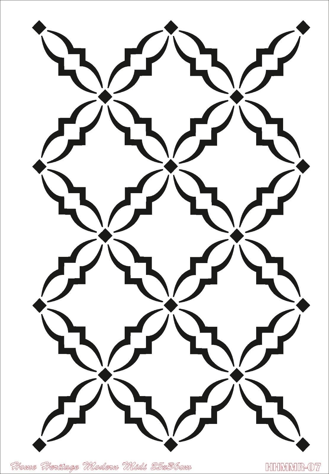 HOME HERITAGE MODERN MIDI 25X36CM HHMMR-07 STENCİL