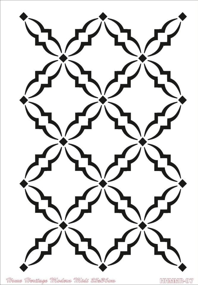 HOME HERITAGE MODERN MIDI 25X36CM HHMMR-07 STENCİL