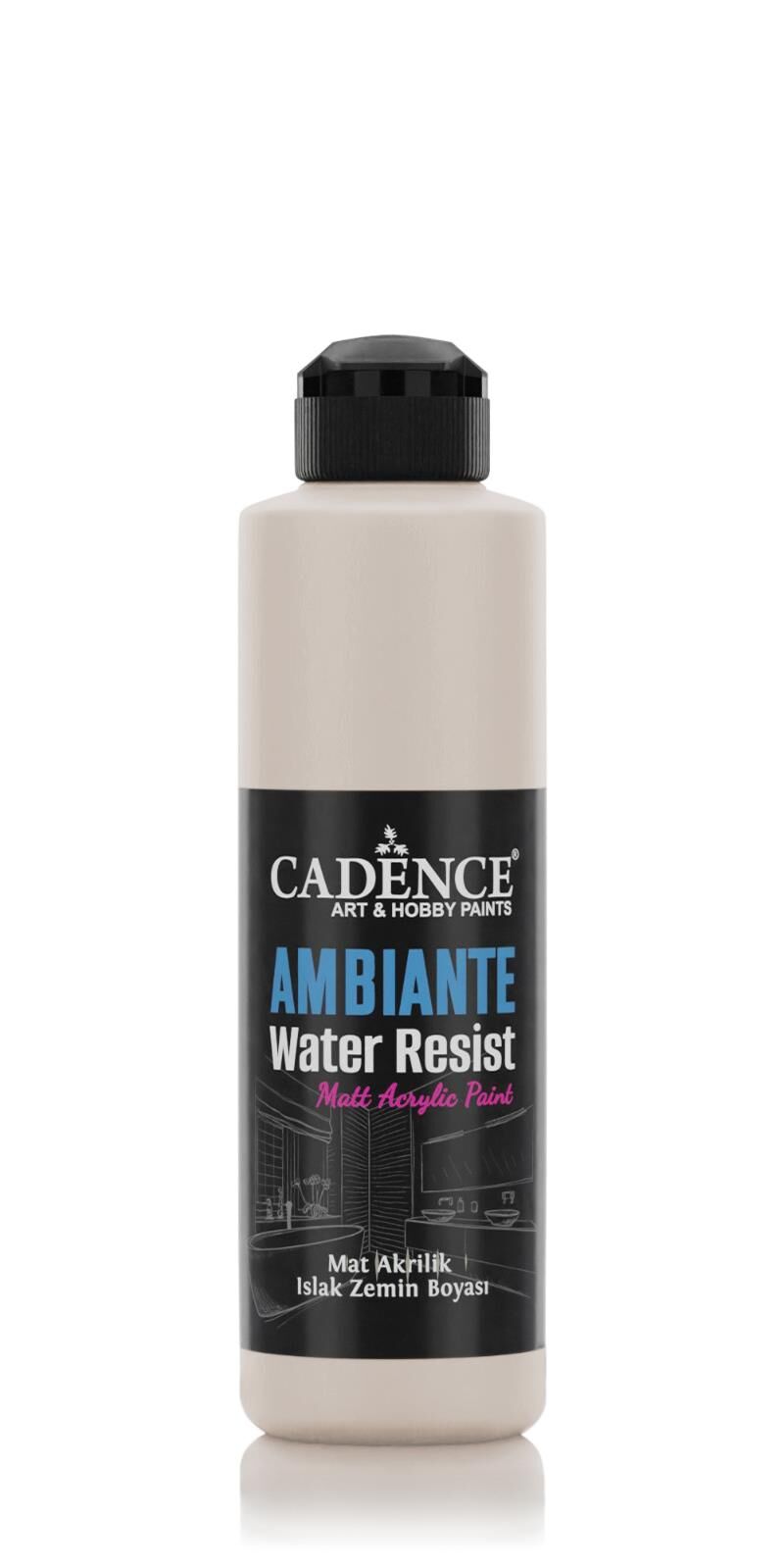 AMBIENTE ISLAK ZEMİN BOYASI AW-07 KUMTAŞI 250ML + KATALİZÖR 10GR