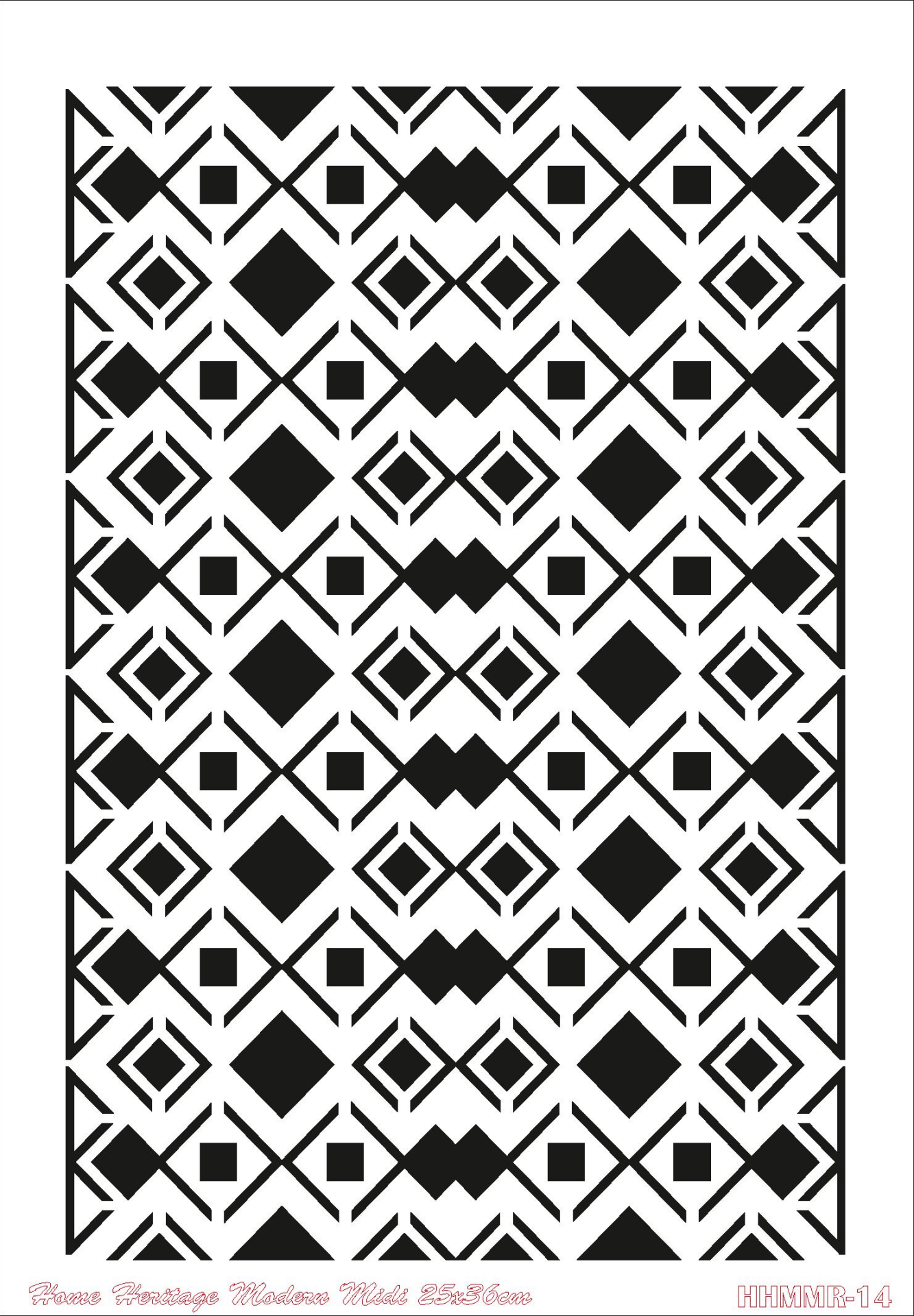 HOME HERITAGE MODERN MIDI 25X36CM HHMMR-14 STENCİL
