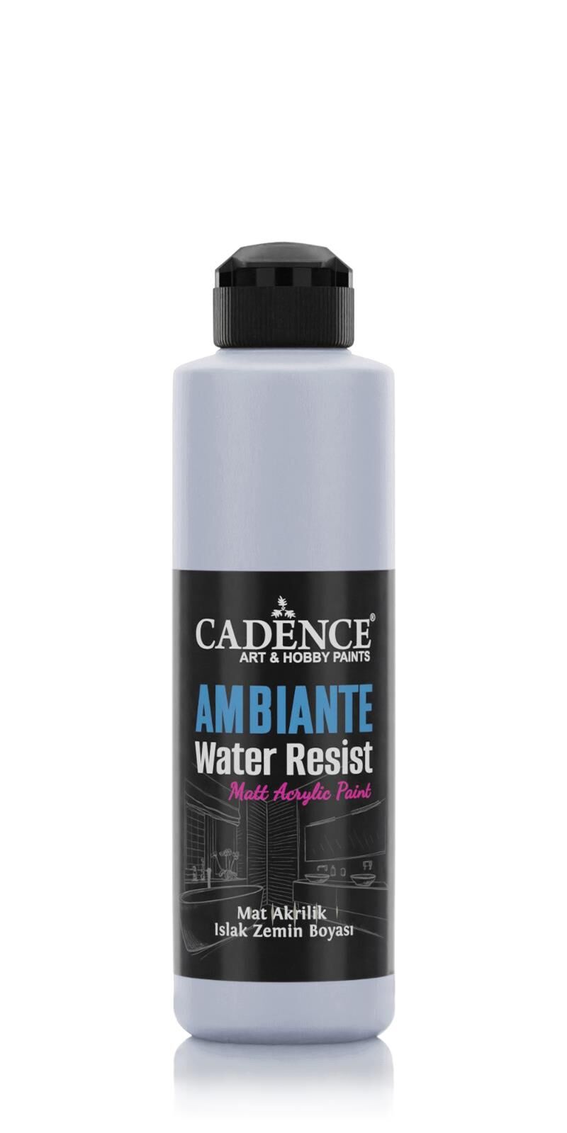 AMBIENTE ISLAK ZEMİN BOYASI AW-08 ARDUVAZ GRİ 250ML + KATALİZÖR 10GR