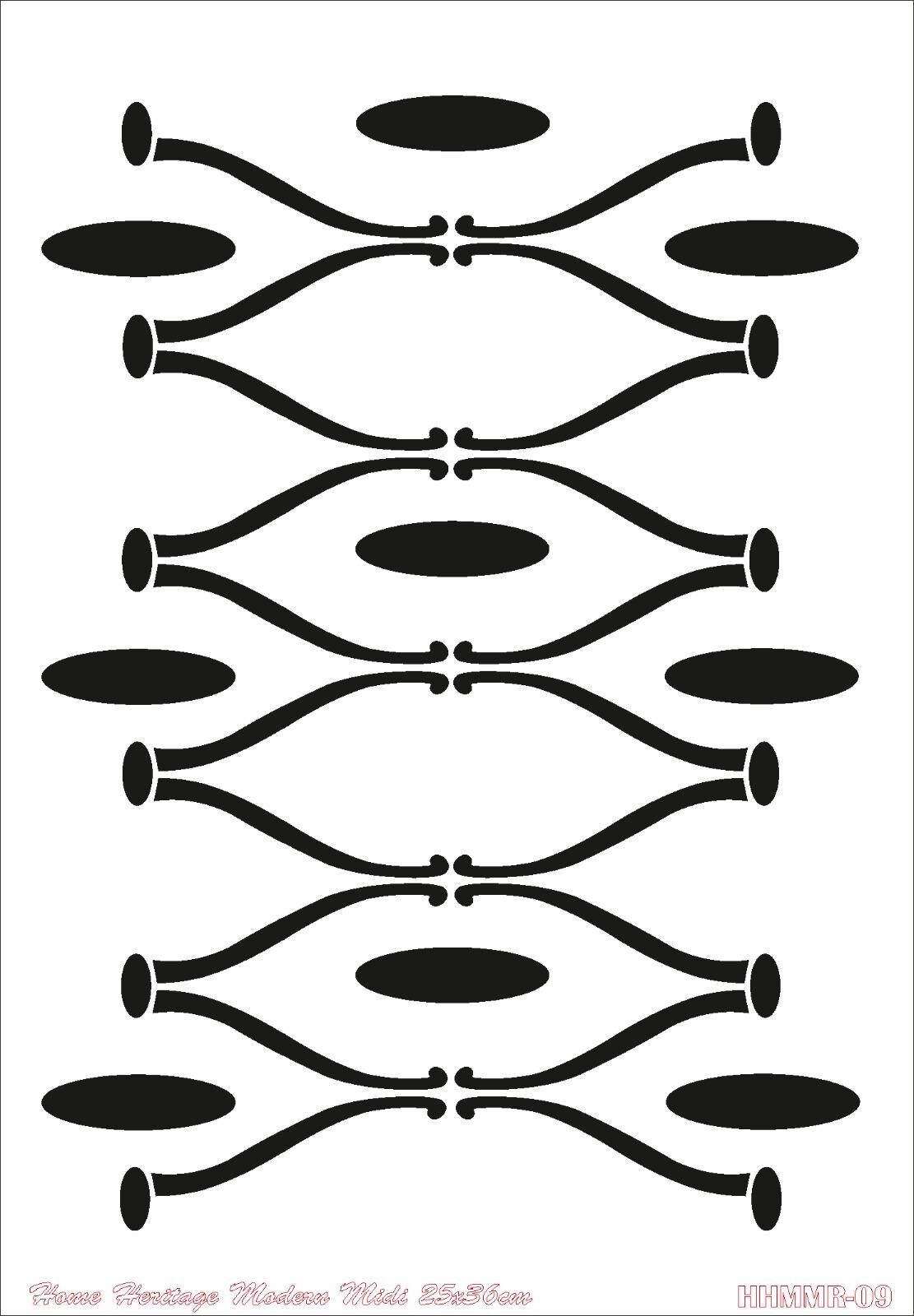 HOME HERITAGE MODERN MIDI 25X36CM HHMMR-09 STENCİL