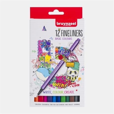 BRUYNZEEL FINELINER 0.4 MM SET 12 RENK
