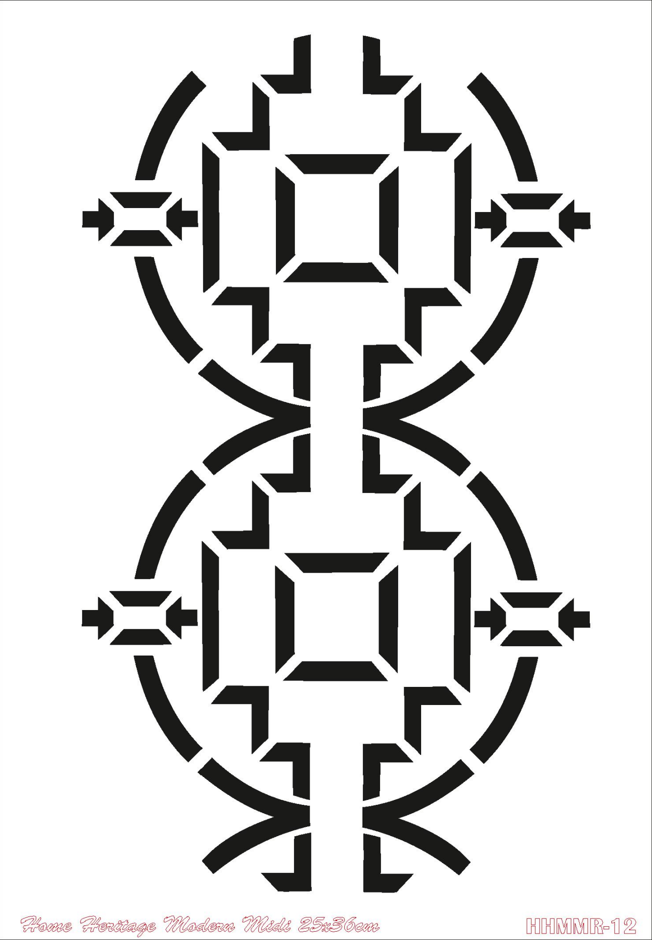 HOME HERITAGE MODERN MIDI 25X36CM HHMMR-12 STENCİL