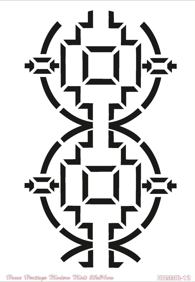 HOME HERITAGE MODERN MIDI 25X36CM HHMMR-12 STENCİL