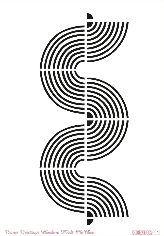 HOME HERITAGE MODERN MIDI 25X36CM HHMMR-11 STENCİL