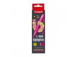 BRUYNZEEL HIGHLIGHTER SET YELLOW/PINK - FLORESAN KALEM SETİ SARI/PEMBE