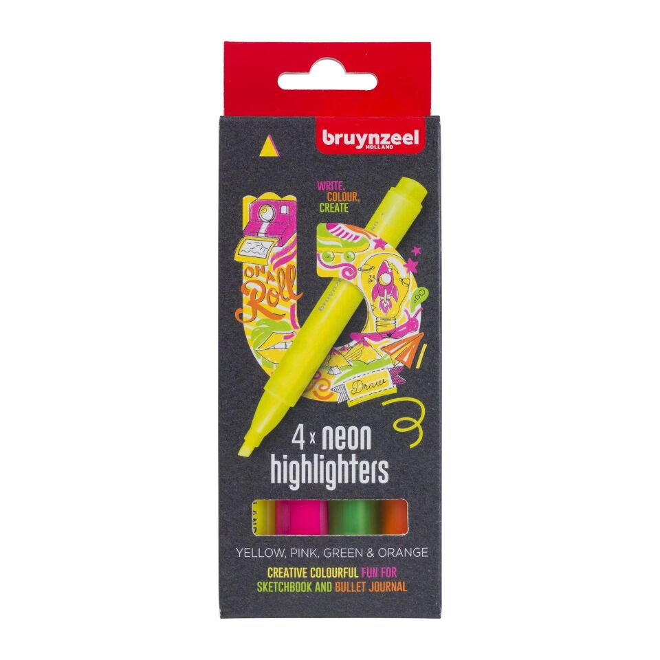 BRUYNZEEL HIGHLIGHTER SET - FLORESAN KALEM SETİ 4 RENK