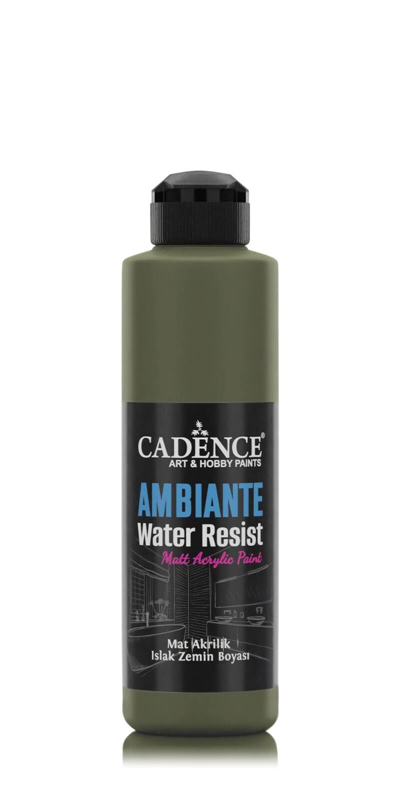AMBIENTE ISLAK ZEMİN BOYASI AW-15 CEVİZ 250ML + KATALİZÖR 10GR